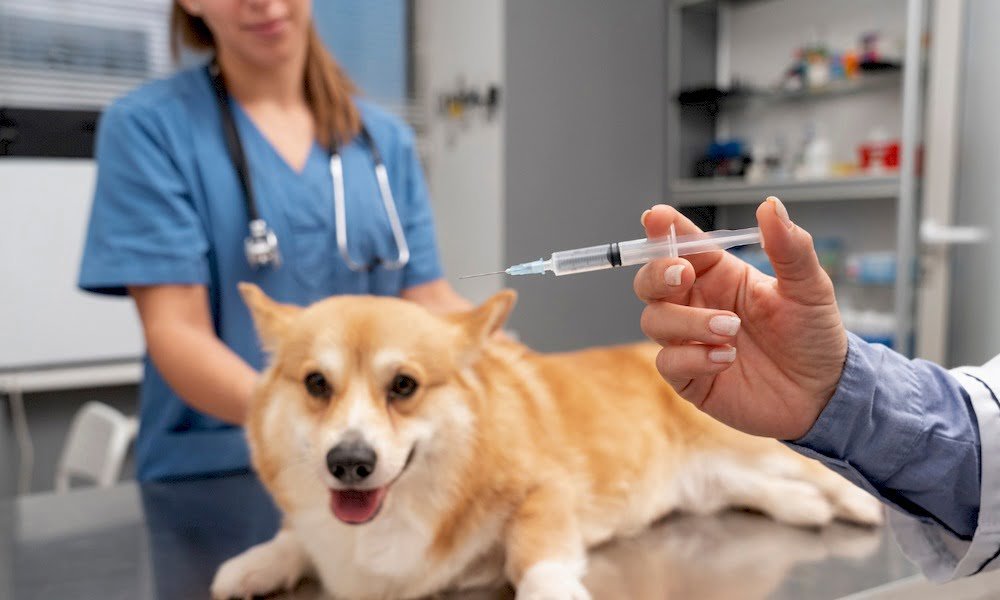 Vaccination d'un chien